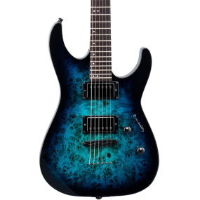 ESP LTD M-200DX NT Electric Guitar in Blue Burst