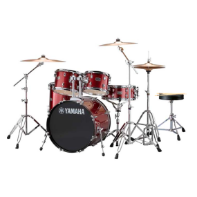 Yamaha Rydeen Fusion 5 Piece Drum Kit in Burgundy Glitter