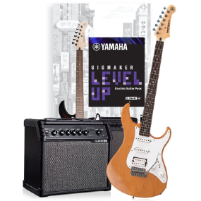 Yamaha Gigmaker Level Up Electric Guitar Pack in Yellow Natural Satin