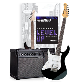 Yamaha Gigmaker Level Up Left Handed Electric Guitar Pack in Black