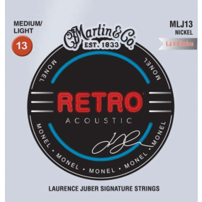 Martin Strings  MLJ13 LJ's Choice Retro Acoustic Guitar Strings Medium/Light 13-56 Gauge