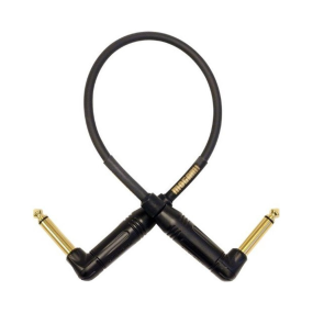 Mogami 2 ft Gold Pedal Accessory Right Angle to Right Angle Patch Cable 
