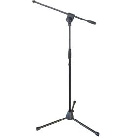 K-Audio Microphone Boom Stand with Heavy Duty Die-Cast Base - Black