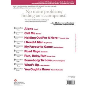 Audition Songs for Female Singers Rock Hits BK/CD