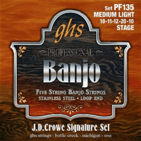 GHS PF135 JD Crowe Banjo Strings 10-20/10