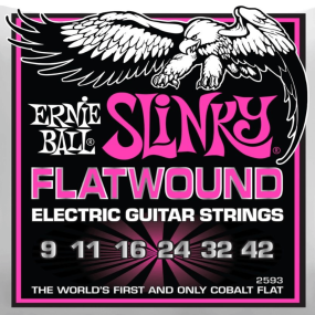 Ernie Ball Super Slinky Flatwound Electric Guitar Strings 09-42 Gauge