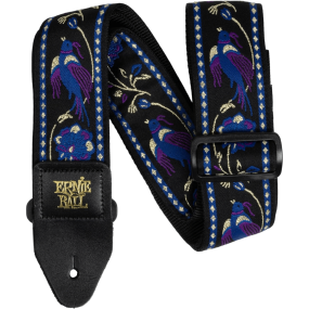 Ernie Ball Classic Jacquard Guitar Bass Strap in Purple Pleasant Pheasant