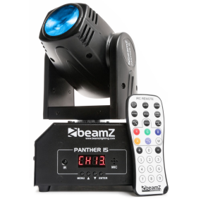 Beamz Panther 15 LED Moving Head Beam with IRC