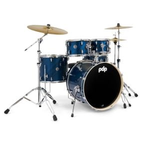 PDP MainStage 5pc Drum Kit w/Paiste Cymbals & Stool in Twisted Blue