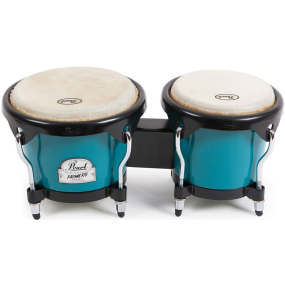 Pearl Percussion Primero Series Fibre 6" and 7" Bongos in Deco Blue
