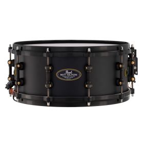 Pearl Matt Halpern 14"x6" Signature Snare Drum Black on Brass