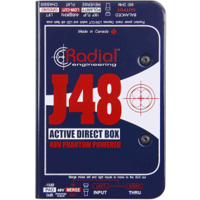 Radial J48 Active 48V Phantom Powered Direct Box