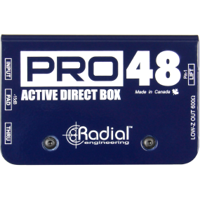Radial Pro48 Phantom Powered Active Direct Box 48V Phantom Powered