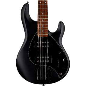 Sterling by Music Man StingRay 5 Ray5 HH 5 String Bass Guitar in Stealth Black