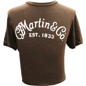 Martin CFM Logo Medium Tee in Heather Brown