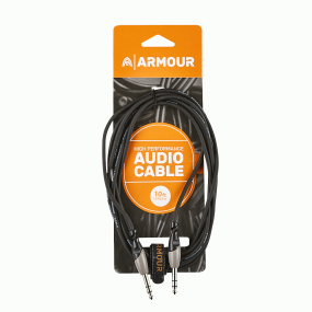 Armour SC44S 10FT High Performance 1/4" To 1/4" Stereo TRS Cable