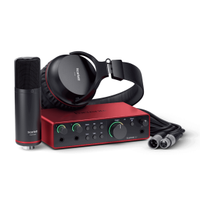 Focusrite Scarlett 2i2 Studio 4th Gen 2 in 2 out Interface, Condenser Mic & Headphones