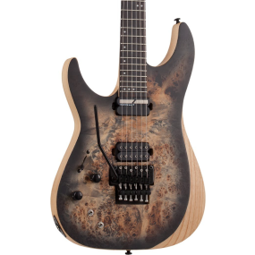 Schecter Reaper-6 Left Handed Electric Guitar in Satin Charcoal Burst