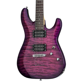 Schecter C-6 Plus Electric Guitar in Magenta