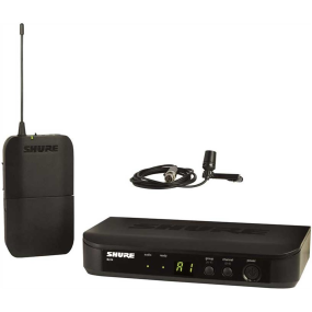 Shure Wireless Lapel Mic System BLX1 Tx; CVL-B/C Mic; BLX4 Rx Auto Setup 662-686MHz