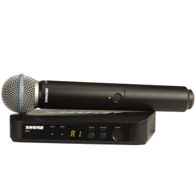 Shure Wireless Handheld System BLX2 Tx; BETA58 Mic; BLX4 Rx Auto Setup 662-686MHz