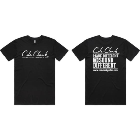 COLE CLARK SIGNATURE TEE XL Size in BLACK