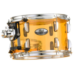 Pearl Crystal Beat Acrylic Tom Tom 13x9 in Tangerine Glass  