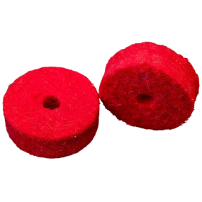 Tuner Fish Cymbal Felts 10 Pack in Red