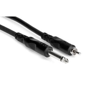 Hosa CPR103 Interconnect Cable 1/4-inch TS Male to RCA Male 3 ft
