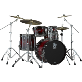 Yamaha Live Custom Hybrid Oak 5 Piece Drum Kit in Uzu Magma Sunburst