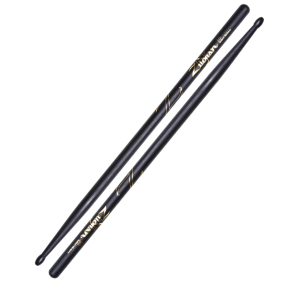 Zildjian Hickory Series 5A Nylon Tip Drumsticks in Black