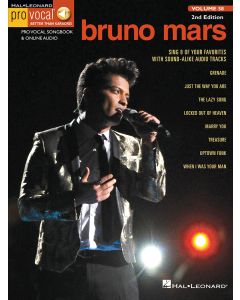Bruno Mars Pro Vocal Men Volume 58 2nd Edition BK/OLA