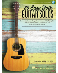 30 Easy Folk Guitar Solos Tab