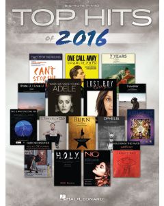 Top Hits of 2016 Big Note Piano 
