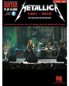 Metallica 1991-2016 Guitar Playalong Volume 196 BK/OLA