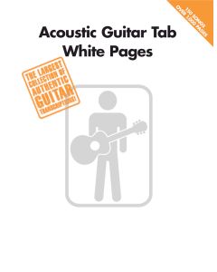 Acoustic Guitar Tab White Pages