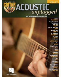 Acoustic Unplugged Guitar Play Along Volume 37 Bk/Cd