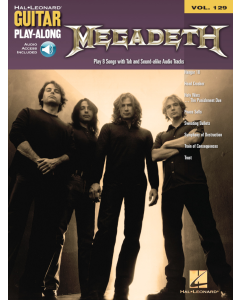 Megadeth Guitar Play Along Volume 129 Book & OLA