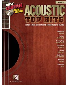 Acoustic Top Hits Easy Guitar Playalong Volume 2 BK/CD