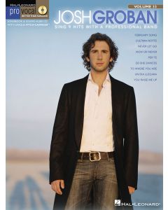 Josh Groban Pro Vocal Men Volume 33 BK/CD