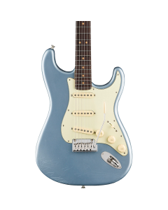 Fender American Ultra Luxe Vintage '60s Stratocaster Electric Guitar, Rosewood Fingerboard in Ice Blue Metallic