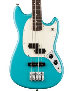 Fender Player II Mustang Bass PJ, Rosewood Fingerboard in Aquatone Blue