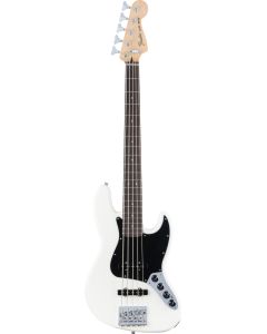 Fender Deluxe Active Jazz Bass® V, Rosewood Fingerboard in Olympic White