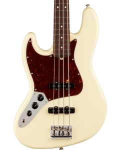 Fender American Professional II Jazz Bass Left Hand, Rosewood Fingerboard in Olympic White