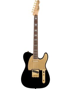 Squier 40th Anniversary Telecaster, Gold Edition, Laurel Fingerboard, Gold Anodized Pickguard in Black