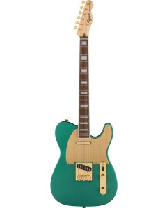Squier 40th Anniversary Telecaster, Gold Edition, Laurel Fingerboard, Gold Anodized Pickguard in Sherwood Green Metallic