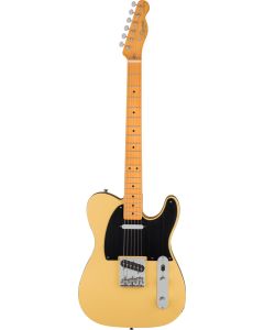 Squier 40th Anniversary Telecaster, Vintage Edition, Maple Fingerboard, Black Anodized Pickguard in Satin Vintage Blonde