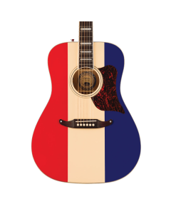 Fender Buck Owens Kingman Acoustic Guitar, Rosewood Fingerboard in Red White and Blue
