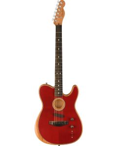 Fender American Acoustasonic Telecaster in Crimson Red