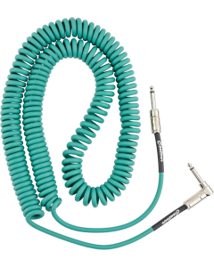 Fender Contour™ Series 30'  Coil Instrument Cable in Sherwood Green